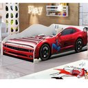 Ver imagem 2 de Cama Carro Infantil + Colchão Homem Aranha Vermelho 100% MDF J&A Móveis