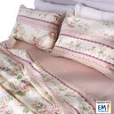 Ver imagem 2 de Jogo de Cama Lençol 4 Peças Queen com Elástico Estampado 158x198x30cm Bf Colchões