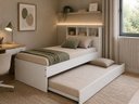 Ver imagem 1 de Bicama Cama com Auxiliar Solteiro com Nichos