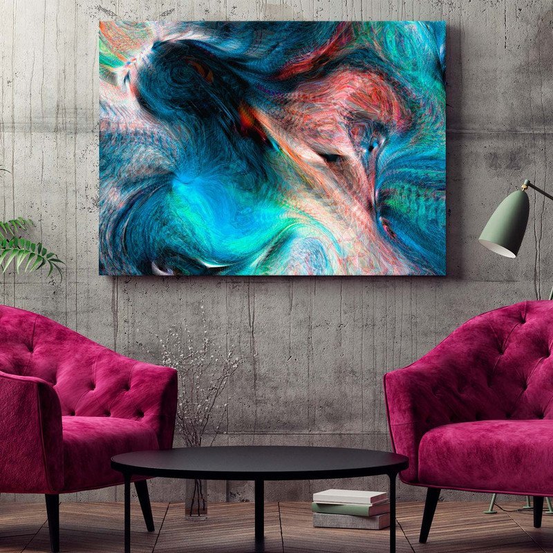 Quadro Decorativo Tela Canvas Abstrato Percepção - 120x60 Cm - 2