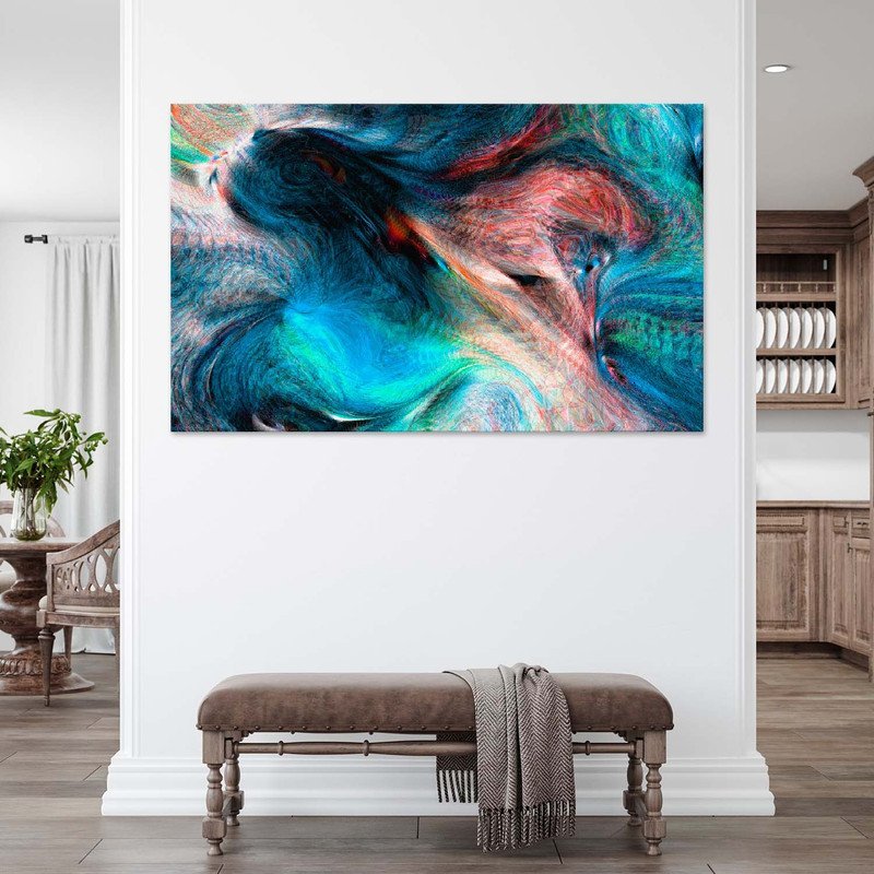 Quadro Decorativo Tela Canvas Abstrato Percepção - 120x60 Cm - 3