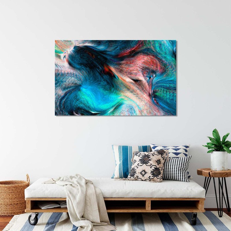 Quadro Decorativo Tela Canvas Abstrato Percepção - 120x60 Cm - 5
