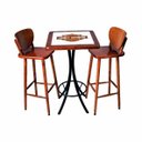 Ver imagem 1 de Jogo Mesa Quadrada Alto 60 X 60 Cm para Cozinha Imbuia Harley 2 Lugares