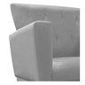 Poltrona Dália Base Giratória de Metal Suede Cinza - Doce Sonho Móveis - 6