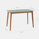 Ver imagem 2 de Escrivaninha para Quarto Áustria Cor Verde e Mel