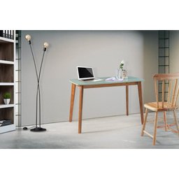 Escrivaninha para Quarto Áustria Cor Verde e Mel - 3