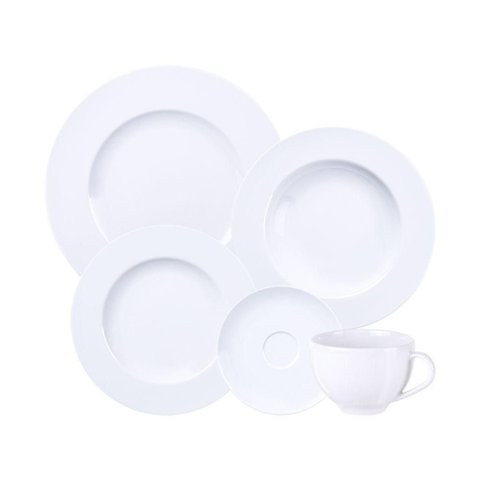 Aparelho de Jantar Tramontina Maria Augusta em Porcelana 20 Peças