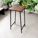 Ver imagem 2 de Mesa Bar Bistrô Alta Madeira Industrial Black Don Castro Decor Conjunto de Mesas e Cadeiras Imbuia
