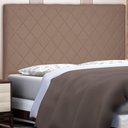 Ver imagem 4 de Cabeceira King 1,95m Esmeralda Suede Caramelo