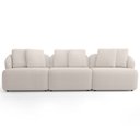Ver imagem 2 de Sofá 3 Lugares para Sala de Estar Living 228cm Arlo F04 Bouclê Bege - Lyam Decor