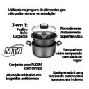 Ver imagem 4 de Conjunto Forma de Pudim Banho Maria Antiaderente Cereja 8923 Mta
