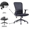 Kit 4 Cadeiras de Escritório Diretor Pulse - Preta - 12