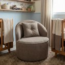 Ver imagem 1 de Poltrona Orgânica Decorativa Confortável Amore Bouclê Cappuccino - Vimont Moveis