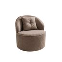 Ver imagem 3 de Poltrona Orgânica Decorativa Confortável Amore Bouclê Cappuccino - Vimont Moveis