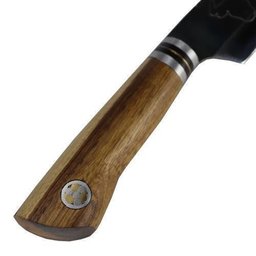 Faca Artesanal Taura Pino Mosaico Brut Forge 8 Polegadas - 3