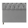 Cabeceira Sofia 140 cm Casal Suede Cinza - Doce Sonho Móveis - 5
