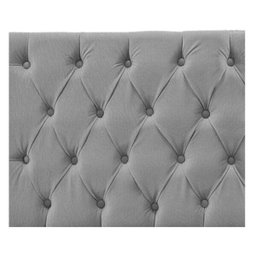 Cabeceira Sofia 140 cm Casal Suede Cinza - Doce Sonho Móveis - 4