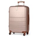 Ver imagem 3 de Conjunto com 3 Malas para Viagem + 2 Frasqueiras Rose Pk Luxcell - Rodinha 360º - Abs