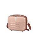 Ver imagem 2 de Conjunto com 3 Malas para Viagem + 2 Frasqueiras Rose Pk Luxcell - Rodinha 360º - Abs