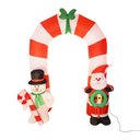 Ver imagem 1 de Arco Natalino Inflável Gigante Papai Noel Led 2,50m Bivolt