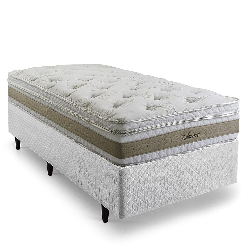 Cama Box Queen Size Herval Amore, Molas Ensacadas