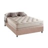 Cama Box Casal: Colchão Molas Herval Maxspring Scotland + Base CRC Suede Clean(138x188) - 1