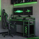 Ver imagem 3 de Mesa Gamer para Computador 136cm Multimóveis CR25357 Grafite/Verde