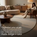 Ver imagem 3 de Tapete Veneza Orgânico 2.40x3.00 Sala Escritório Quarto Antiderrapante:Pérola