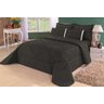 Edredom Casal Queen + Lençol Conforto Dupla Face 6Pçs Preto - 1
