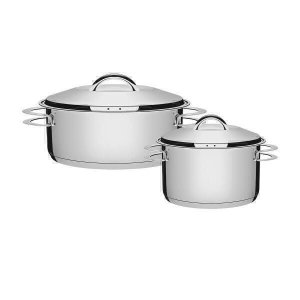 Jogo de Panelas 2 Peças Inox Fundo Triplo Solar Tramontina