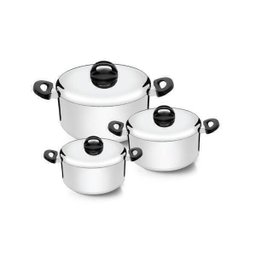 Jogo de Panelas Nigro Eterna 3 Peças Polido Reforçado - 1