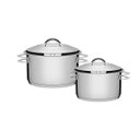 Ver imagem 1 de Jogo de Panelas 2 Peças Inox Fundo Triplo Solar Tramontina