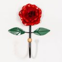 Ver imagem 1 de Cabideiro de Parede Cabide para Toalha 1 Gancho Flor Vermelha