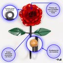 Ver imagem 3 de Cabideiro de Parede Cabide para Toalha 1 Gancho Flor Vermelha