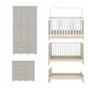 Ver imagem 7 de Quarto de Bebê Completo com Berço Americano 3 em 1 p/Colchão 130x70cm Realeza Multimóveis MP4591