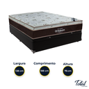 Ver imagem 3 de Cama Box Baú Casal Preto e Colchão Sleep King Molas Ensacadas Ortobom