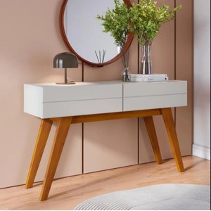 Aparador Noronha 2 Gavetas Off White Matte|luart´s Decor Colibri