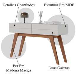 Aparador Noronha 2 Gavetas Off White Matte|luart´s Decor Colibri - 5