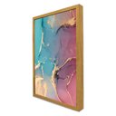 Ver imagem 5 de Quadro Decorativo Abstrato Mármore Luxe Perolado em Moldura Caixa Tacolado Moldura Trad 1cm Branca C
