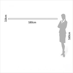 Prateleira com Led 180cm Basic Fendi - Dalla Costa - 4