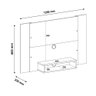 Painel com Suporte TV 47" Multimóveis CR45155 Pinho/Off White - 4