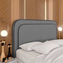 Ver imagem 2 de Cabeceira Estofada para Cama Queen Miami Linho - M. Arapongas