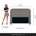 Ver imagem 5 de Cabeceira Estofada para Cama Queen Miami Linho - M. Arapongas