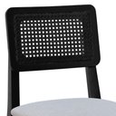 Ver imagem 7 de Kit 2 Banquetas Baixa/cadeira Gabi Madeira Encosto Telinha Assento Est.-preto-linho Bege Mescla Imp.