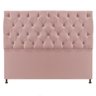 Cabeceira Sofia 195 cm King Size Suede Rosê - Doce Sonho Móveis - 1