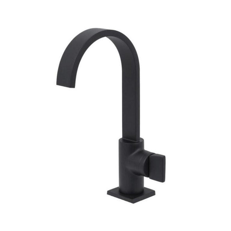Torneira Lavatório Banheiro Luxo Preta 1/4 de volta Black