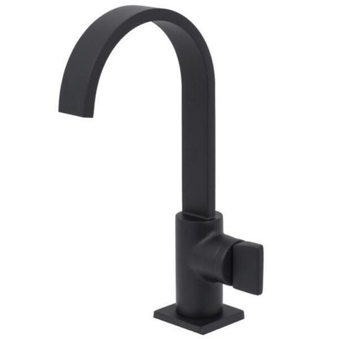 Torneira Lavatório Banheiro Luxo Preta 1/4 de volta Black