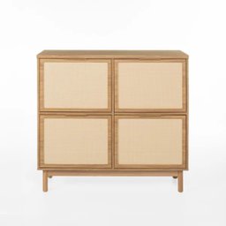 Sapateira Kaki 4 Portas 104 Cm X 105 Cm X 35 Cm Tauari - Telinha Rattan - 1