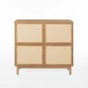 Ver imagem 1 de Sapateira Kaki 4 Portas 104 Cm X 105 Cm X 35 Cm Tauari - Telinha Rattan
