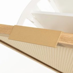Sapateira Kaki 4 Portas 104 Cm X 105 Cm X 35 Cm Tauari - Telinha Rattan - 5